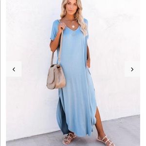 Blue maxi dress